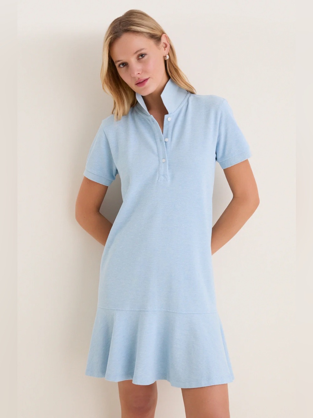 TUCKERNUCK Light Blue Pique May Polo Dress - Picture 2 of 8
